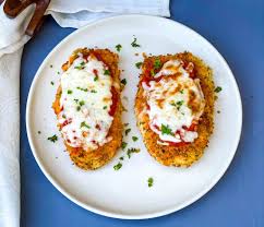 In another bowl mix together the panko, parmesan, and salt. Air Fryer Panko Breaded Low Fat Chicken Parmesan With Marinara Sauce