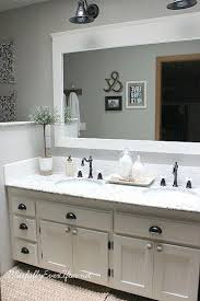 Diy Farmhouse Master Bathroom Makeover Master Bathroom Makeover Bathroom Mirror Makeover Farmhouse Master Bathroom