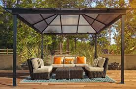 Amazon Com Stc Madrid Gazebo 10 By 13 Feet Pergola Patio Lawn Garden Patio Gazebo Hardtop Gazebo Gazebo