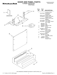 Click a diagram to see the parts shown on that diagram. Kitchenaid Kude70fvpa Fully Integrated Dishwasher Parts List Pdf Download Manualslib