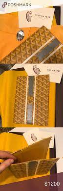 Goyard Cambon Yellow Planner W Custom Marquage Goyard Cambon Men Accesories