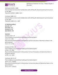 1) read through the notes and examples for each skill also using your entrance tasks as a Rd Sharma Solutions For Class 7 Maths Chapter 3 Decimals Avail Free Pdf