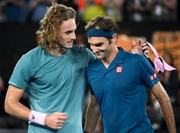 Tsitsipas is actually the youngest finalist in rg since nadal himself all the way back in 2005!! Young Gun Tsitsipas Takes Down His Idol Federer At Australian Open Video Neos Kosmos