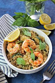 Lemon Basil Shrimp And Quinoa The Kitchen Prep Blog Recipe Shrimp And Quinoa Dinner Entrees Healthy Recipes