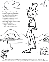 Click on the image for the larger version. Emerson S Transparent Eyeball Coloring Page Amy Freedman