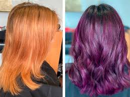 Ash shades are cool whereas orange shades are warm. Can You Use Purple Dye Over Orange Bleached Hair