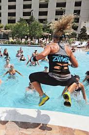 Aqua Zumba 1 Of 4 Playful Workouts The Kid In You Will Love Is It Possible To Rediscover The Silly Sweaty Joy O Aqua Fitness Zumba Style Zumba Workout