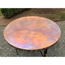 Discover the design world's best copper dining tables at perigold. Contemporary Round Copper Center Dining Table At 1stdibs