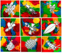 Kids With A View Insect Art Insect Knutselen Knutselen Voorjaar Knutselideeen