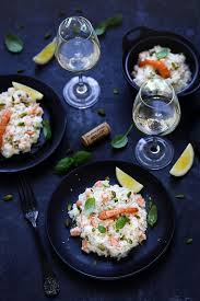 Risotto Crevettes Accord Mets Vins Recette Un Dejeuner De Soleil Recette Recette Facile Risotto Poisson En Croute