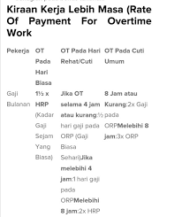 So kita nak tahu dulu, semua layak ke dapat claim ot ni? Mohon Sebarkan Maklumat Tentang Akta Kerja 1955