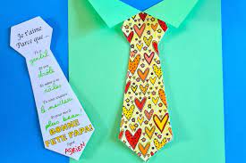 Une jolie cravate à personnaliser pour la fête des pères