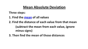 Image Result For Mean Absolute Deviation Meant To Be Subtraction Math