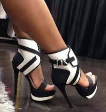 Black And White Wedges Heels Pin On Heels