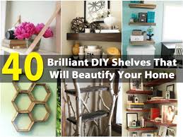 This diy shelving unit really helps to break up the space in the corner and was a very fun diy living room project. 40 Brilliant Diy Shelves That Will Beautify Your Home Diy Crafts