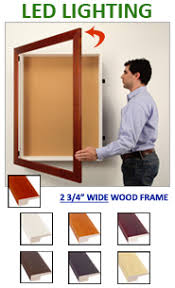 Led Lighting Large Wall Shadow Boxes 3 Deep With Corkboard At Displays4sale