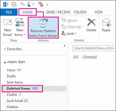 Recover Deleted Items In Outlook For Windows