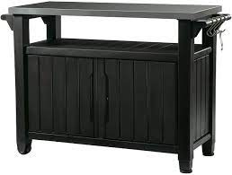An outdoor entertainment storage station that's perfect for barbecues and other outdoor activities, it allows you to prepare your meals with ease and style anywhere in your yard. Keter Unity Xl Indoor Outdoor Entertainment Bbq Storage Table Prep Station Serving Cart With Metal Top Graphite Amazon Ca Patio Lawn Garden