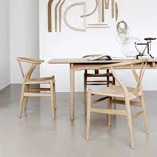 ch24 wishbone chair in 2021 minimalist dining room dining chairs wishbone chair