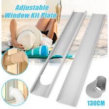 Shopping for a portable air conditioner? 2pcs Window Slide Kit Plate Window Adaptor For Portable Air Conditioner Exhaust Hose Walmart Canada