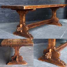 Norm puts down his fork long enough to appreciate the craftsmanship of the handcrafted monastery table upon which he dines in one of tuscany, italy's, finest inns. Monastery Farmhouse Dining Table Dining Tables Tables European Antique Warehouse