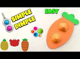 How To Make A Simple Dimple Diy Simple Dimple Simple Dimple Fidget Toy Youtube In 2021 Diy Fidget Toys Homemade Fidget Toys Fidgets Diy