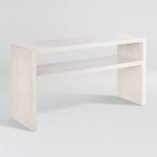 Dunewood Whitewashed Console Table Reviews Crate And Barrel In 2020 Console Table White Washed Furniture Oak Console Table