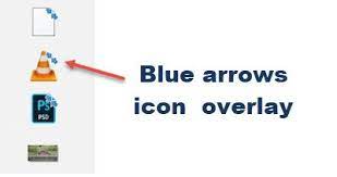 What Are The 2 Small Blue Arrow Overlays Which Appear On Desktop Icons