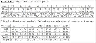 54 Studious Scubapro Wetsuit Size Chart
