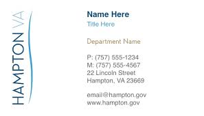 Upload your own custom business card design. Hampton Letterhead Employee Business Card Ordering Process Hampton Va Official Website