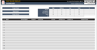 The tracking template is where you put tracking information. Issue Tracker Template Free Project Issue Tracking Template