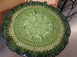 3 runden linke maschen stricken. Runde Tischdecke Midori Hakelanleitung