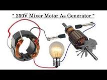 Making a Powerful Generator From a Blender Motor DIY : 3 ...