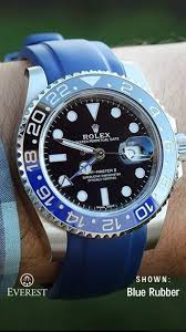 The very first, ever, rolex delivered on a rubber strap. Beautiful Blue Rubber Watch Band For The Beautiful Blnr Custom Rolex Rolex Watches For Men Sport Watches