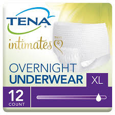 Tena Incontinence Underwear Overnight Xlarge 12 Ct