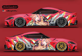 Toyota Supra Vinyl In 2020 Car Sticker Design Car Wrap Design Toyota Supra