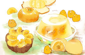 みかんスイーツ nghệ thuật về mon ăn hinh ảnh anime
