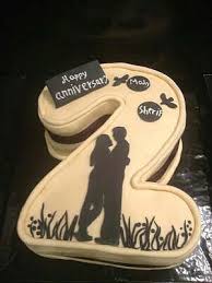 Number 2 Anniversary Cake Wedding Anniversary Cakes 2nd Wedding Anniversary Gift Anniversary Cake Designs