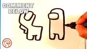 How To Draw Among Us Imposter Taking Out Crew Easy Pictures To Draw Simple Pictures Pictures To Draw