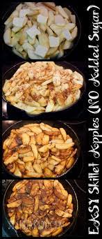Quick Easy Desserts Skillet Fried Apples Recipe No Sugar Recipe Apple Recipes No Sugar Apple Recipes Apple Cinnamon Recipes