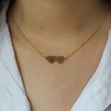 Most girl's love jewelry and whatever her style or taste in fashion, you can always find something that she will love. Initial Heart Necklace 14k Gold Necklace Sister Necklace Gifts For Her Birthday Gifts On Luulla