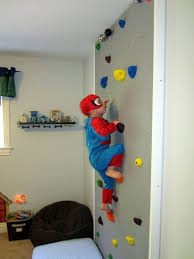 Diy Kids Climbing Wall I Love This Indoor Climbing Wall With What Appears To Be Adjustable Hand Foot Holds Climbing Wall Kids Kids Climbing Backyard For Kids