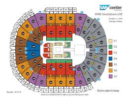 wwe smackdown live sap center