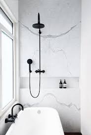 Marmor Im Bad So Geht S Dusche Renovieren Bad Inspiration Schwarz Weisse Badezimmer
