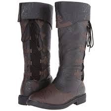 Two Tone Black And Brown Boots Captain 110 Black Brown Renaissance Boots Pirate Boots Steampunk Boots