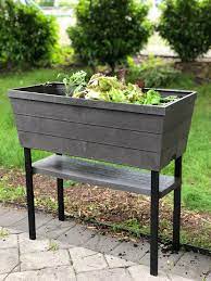 This is the best and easiest raised garden bed. Creating A Raised Patio Garden Pinterest Challenge Blog Hop