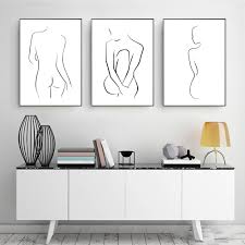 Woman body abstract clipart free download! Abstract Women Body Line Art Paintings Yoga Girl Canvas Print Sexy Lady Poster Minimalist Drawing Pictures Bedroom Wall Decor Nordic Wall Decor