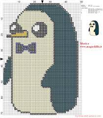 #you may sell your finished cross stitch item. Gunter The Penguin Adventure Time Cross Stitch Pattern Free Cross Stitch Patterns Simple Unique Alphabets Baby