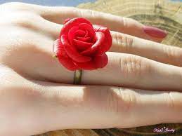 Polymer Clay Red Rose Jewelry Fimo Diy Polymer Clay Tutorials Rose Jewelry Romantic Gifts For Her Polymer Clay Flowers
