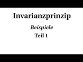 Invarianzprinzip - Beispiele Teil 1 - YouTube